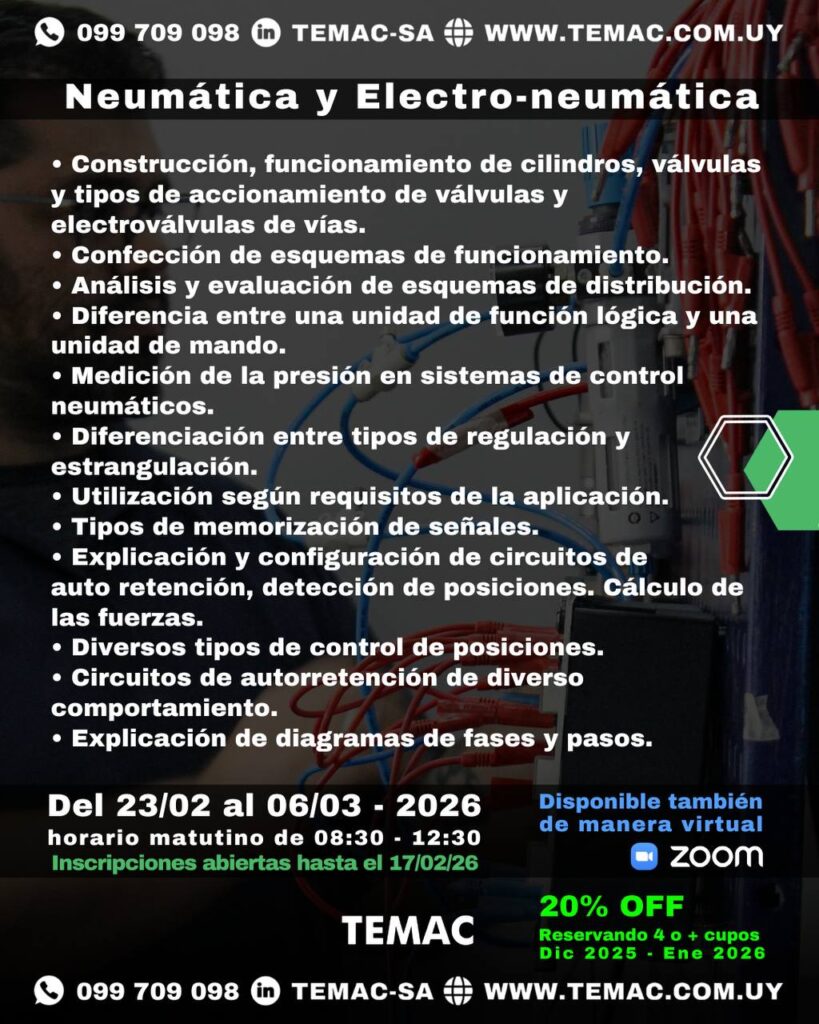 NEUMÁTICA ELECTRONEUMÁTICA INDUSTRIA URUGUAY