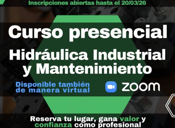 Capacitación técnica en Hidráulica Industrial y Mantenimiento dictada por TEMAC S.A., disponible en modalidad presencial y virtual.
