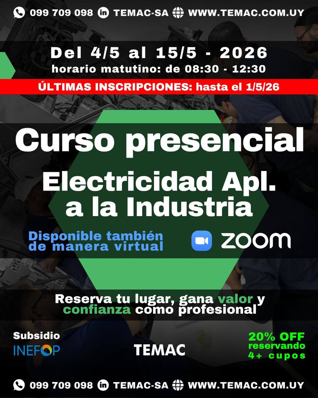ELECTRICIDAD ELECTRICISTA INDUSTRIA URUGUAY