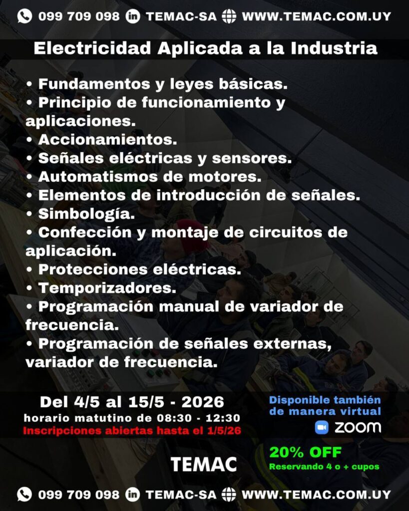 ELECTRICIDAD ELECTRICISTA INDUSTRIA URUGUAY